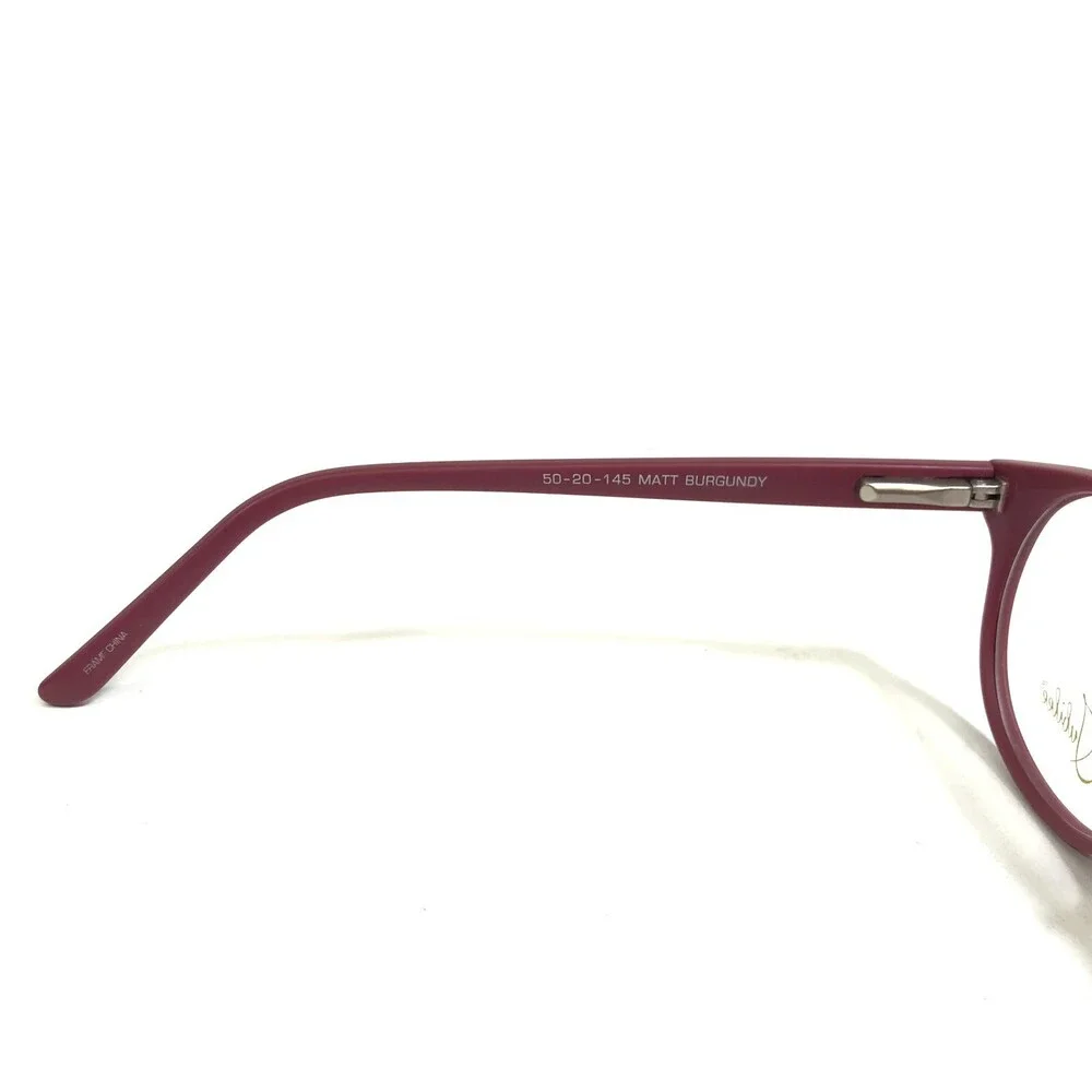 Jubilee Eyeglasses Frames 5938 MATT BURGUNDY Red Round Full Rim 50-20-145